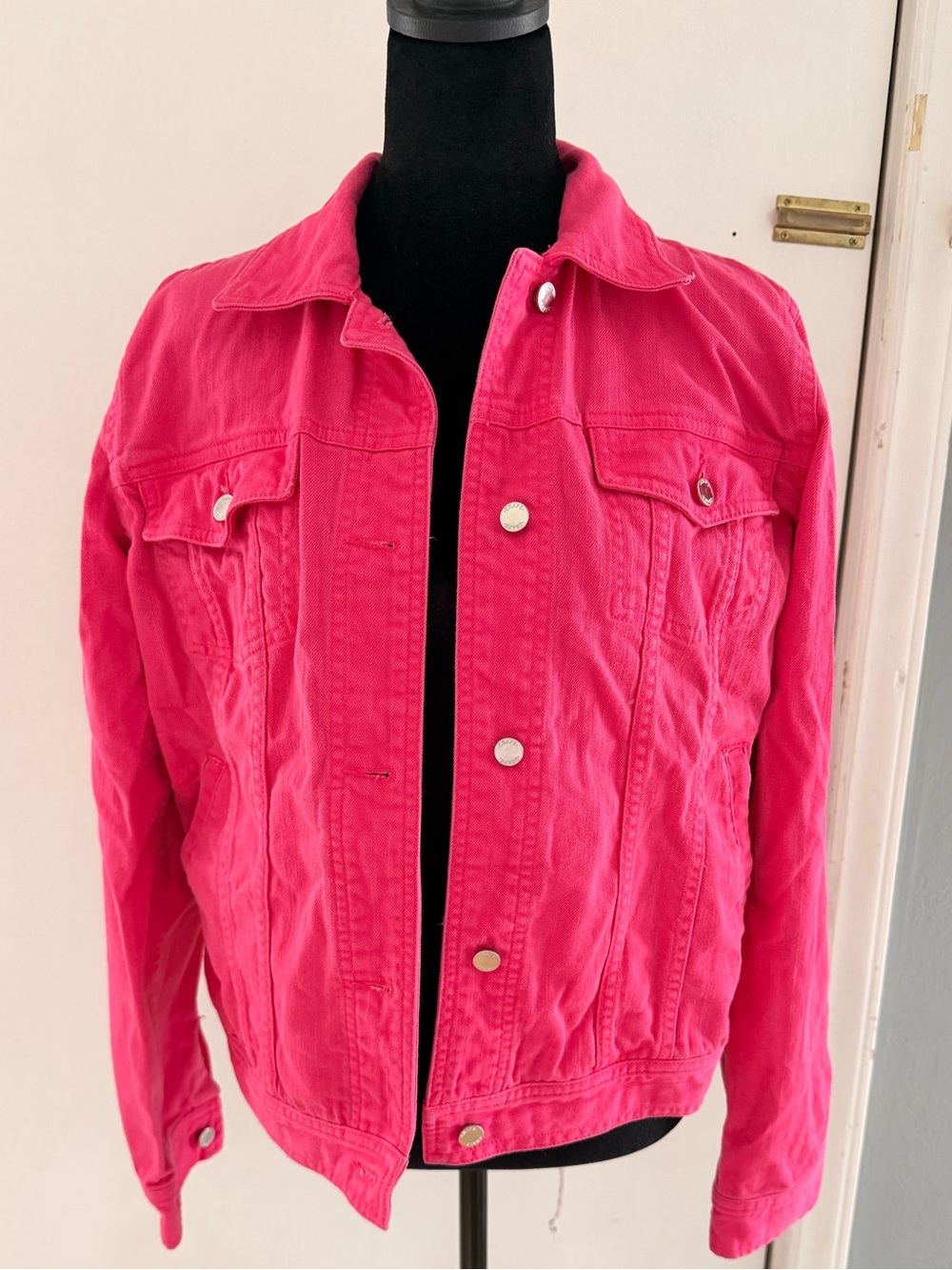 Chaps Hot Pink Denim Jacket